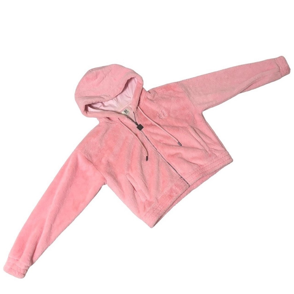 Pink Juicy Couture Faux Fur Zip Up